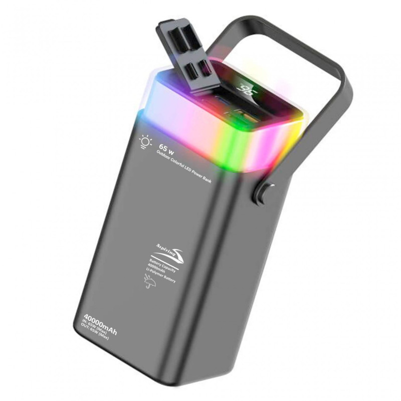 Зовнішній акумулятор (павербанк) Aspiring Vigor 40 PD65W, 40000 mAh