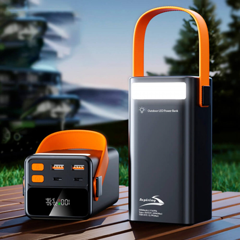 Мощный внешний аккумулятор Aspiring Vigor 50 50000mAh PD100W