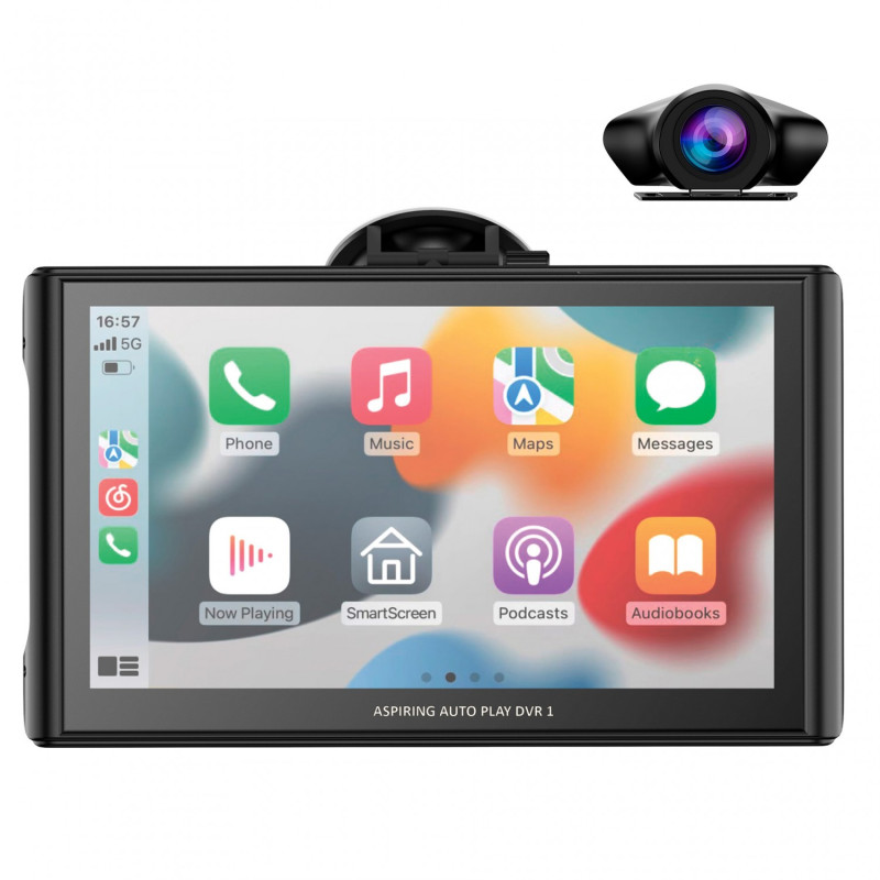 Автомобильный монитор Aspiring Auto Play DVR 1, CarPlay, Android auto