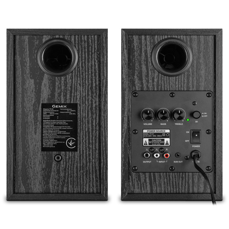 Акустическая система Gemix TF-611 Black