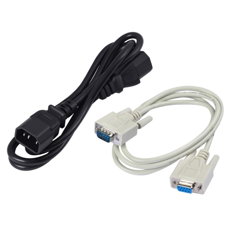 ДБЖ Powercom KIN-1500AP RM (2U), 1200 Вт, 6 х IEC, AVR, LCD