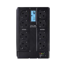 ДБЖ Powercom CUB-1000N LCD, 550 Вт, 8хEURO Schuko, USB
