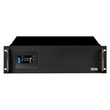 ДБЖ Powercom KIN-3000AP RM (3U), 2400 Вт, 8 х IEC, AVR, LCD