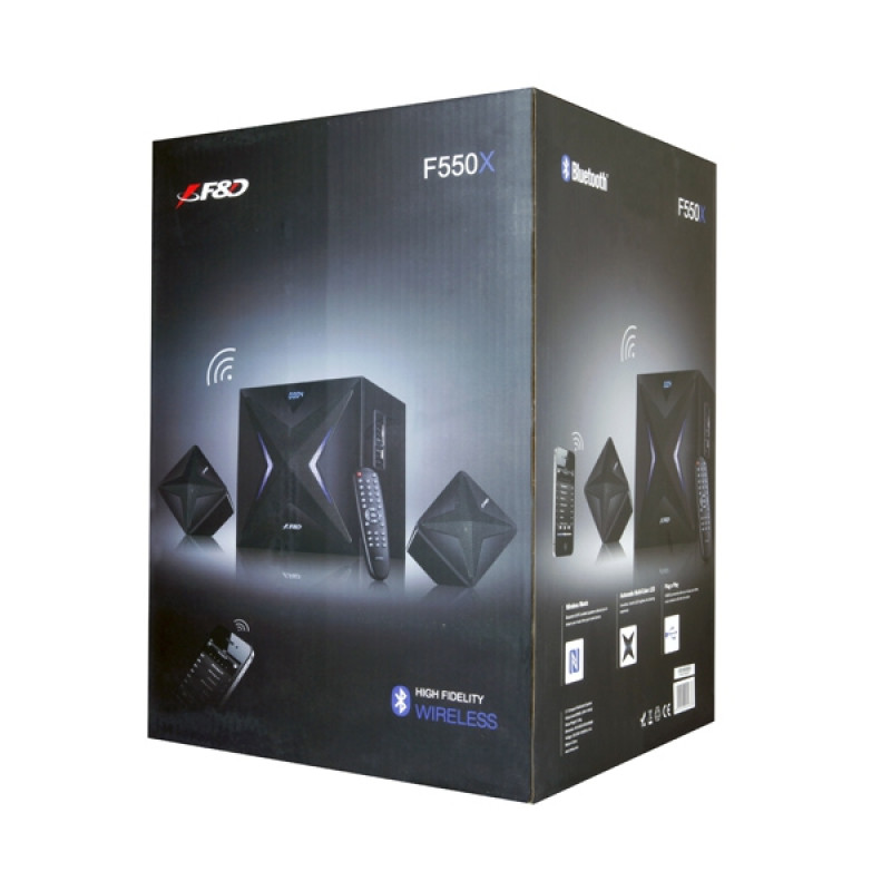 Акустична система 2.1 F&D F550X Black