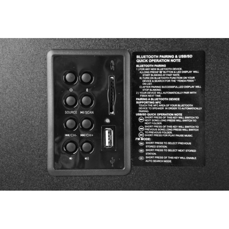 Акустична система 2.1 F&D F550X Black