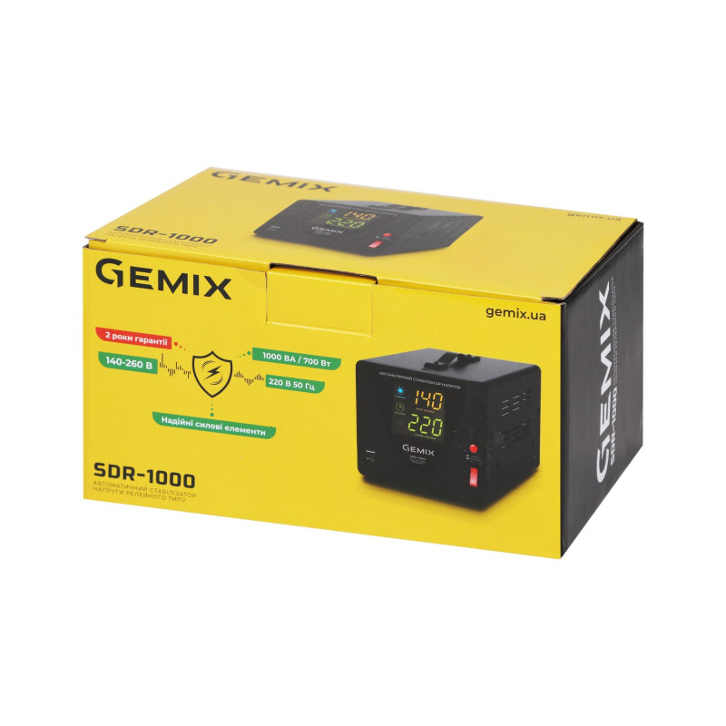 Стабілізатор напруги Gemix SDR-1000