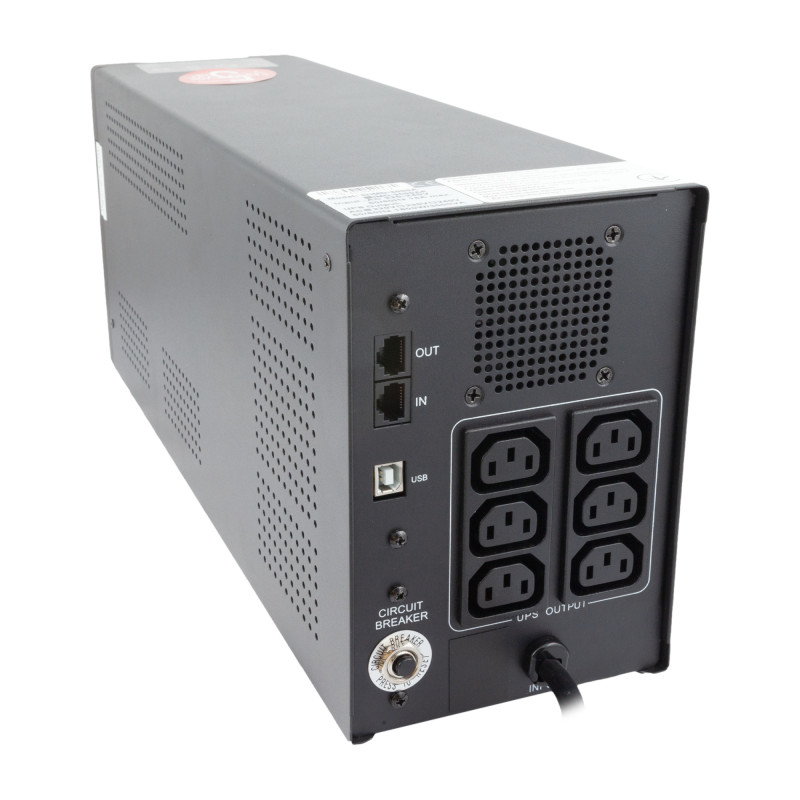 ДБЖ Powercom IMD-3000AP, 1800 Вт, 6 х IEC, AVR, LCD, USB